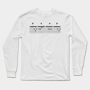 Guitar Chord "DEAD" Long Sleeve T-Shirt